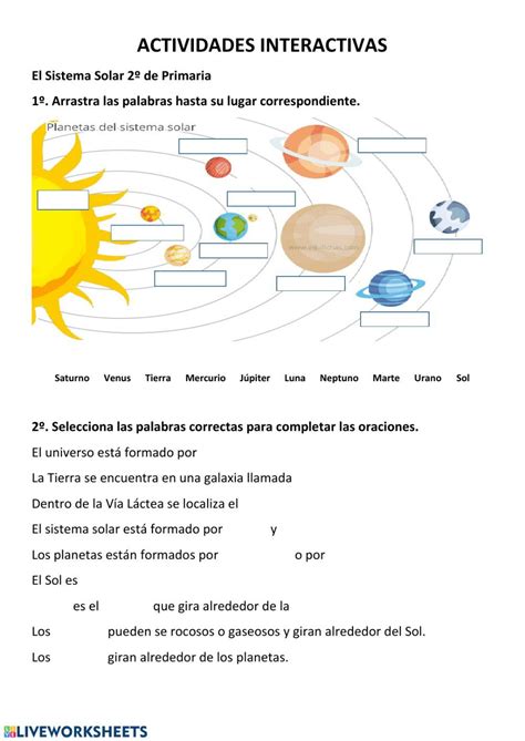 sistema solar 2 primaria.